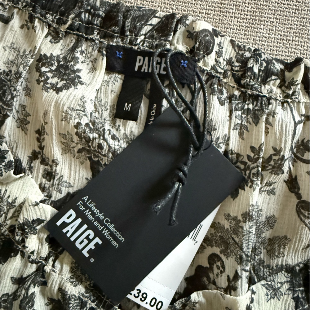 PAIGE / Kiki Blouse Parchment and Black Toile - Picture 5 of 7